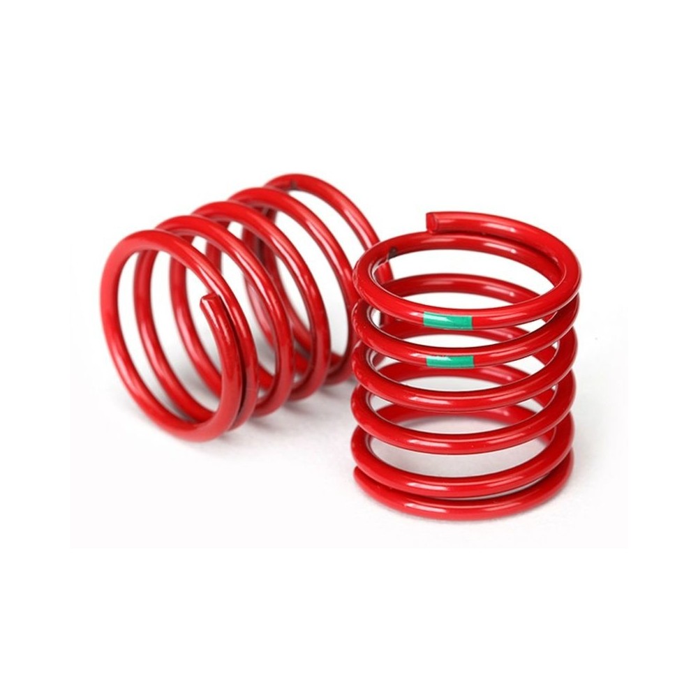 Muelles de amortiguador rojo tasa 4.075 con banda verde Traxxas TRX8363