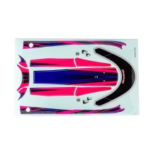 Traxxas Decal set hatch (pink) (waterproof) (for disruptor) TRX10699-PINK