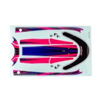 Traxxas Decal set hatch (pink) (waterproof) (for disruptor) TRX10699-PINK