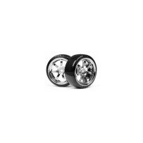 HPI T-DRIFT TIRE 26mm RAYS 57S-PRO WHEEL CHROME HPI-4739