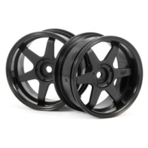 HPI TE37 WHEEL 26MM BLACK (6MM OFFSET HPI-3846