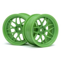 HPI TECH 7 WHEEL GREEN 52X26X+6MM OFFSET HPI-116531