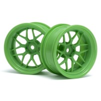 HPI TECH 7 WHEEL GREEN 52X26X+9MM OFFSET HPI-116532