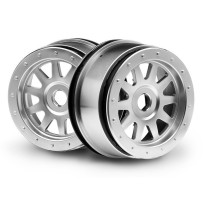 HPI TR-10 GLUE-LOCK WHEEL MATTE CHROME HPI-108321
