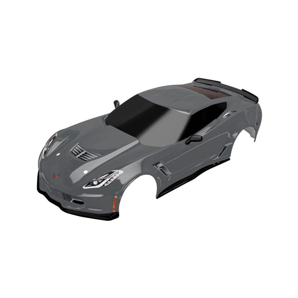 Traxxas Body Chevrolet Corvette z06 graphite (painted decals applied) TRX8386A Traxxas Body Chevrolet Corvette z06 graphite (painted decals applied) TRX8386A