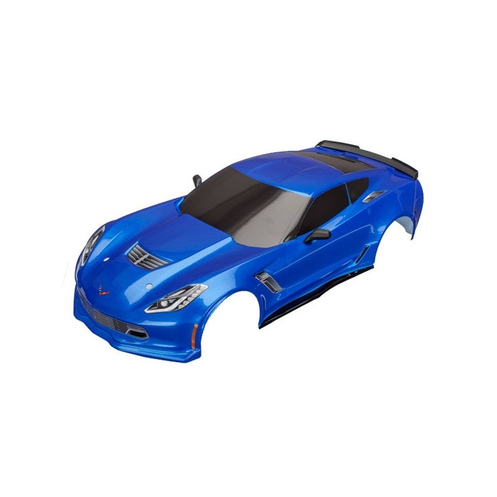 Traxxas Body Chevrolet Corvette z06 blue (painted decals applied) TRX8386X Traxxas Body Chevrolet Corvette z06 blue (painted decals applied) TRX8386X