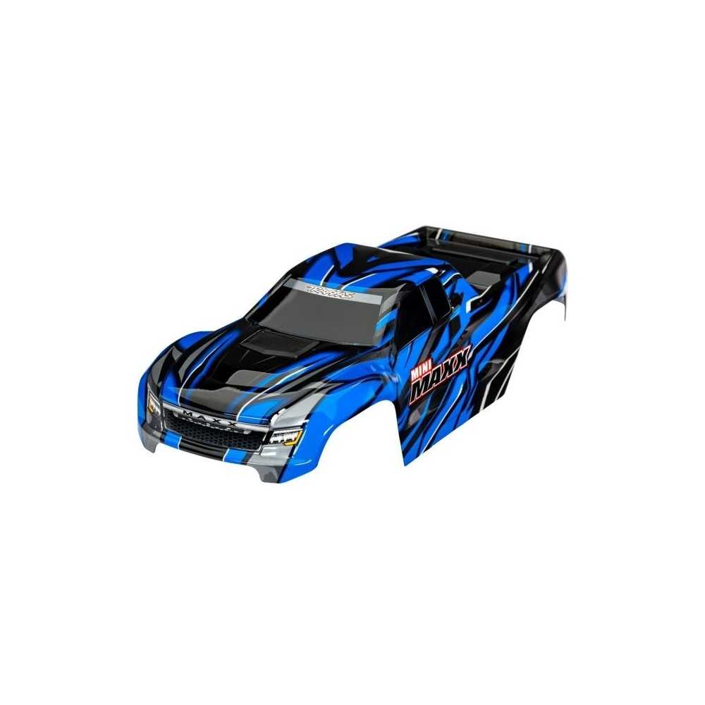Traxxas Body Mini maxx blue (painted decals applied) TRX10711-BLUE Traxxas Body Mini maxx blue (painted decals applied) TRX10711-BLUE