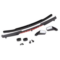 Traxxas Mirrors side black (left right) mirror retainers (2) spoiler TRX8388