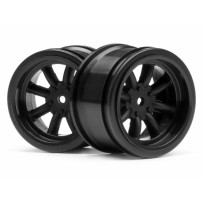 HPI VINTAGE 8 SPOKE WHEEL 31mm BLACK 6mm OFFSET HPI-3811