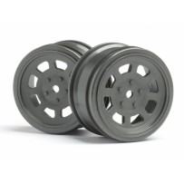 HPI VINTAGE STOCK CAR WHEEL 26mm Gunmetal HPI-3856