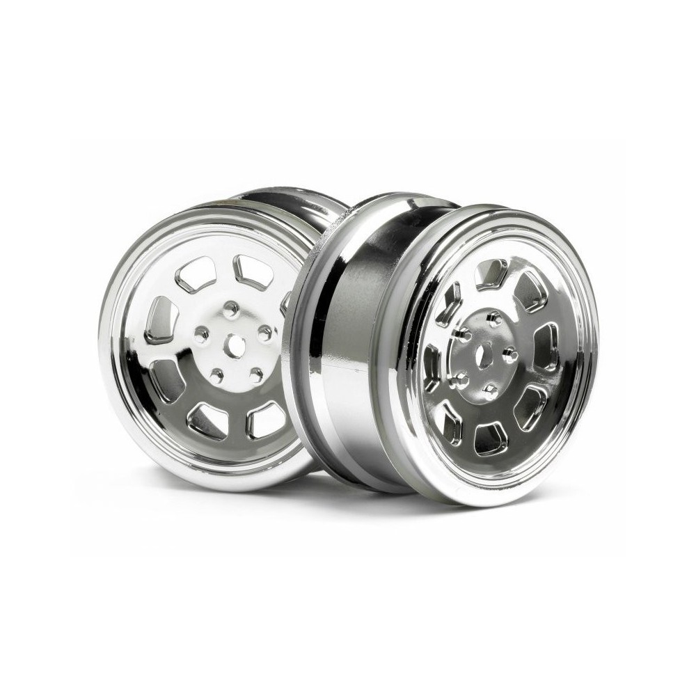 HPI VINTAGE STOCK CAR WHEEL 26mm Shiny Chrome HPI-3857 HPI VINTAGE STOCK CAR WHEEL 26mm Shiny Chrome HPI-3857