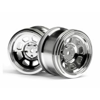 HPI VINTAGE STOCK CAR WHEEL 31mm Shiny Chromel HPI-3861