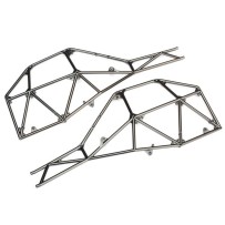 Sección lateral izquierda y derecha del chasis tubular en cromo negro satinado Traxxas TRX8430X
