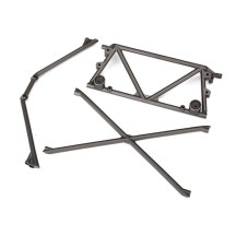 Soporte de tubo de chasis jaula central soporte jaula trasero superior Traxxas TRX8433