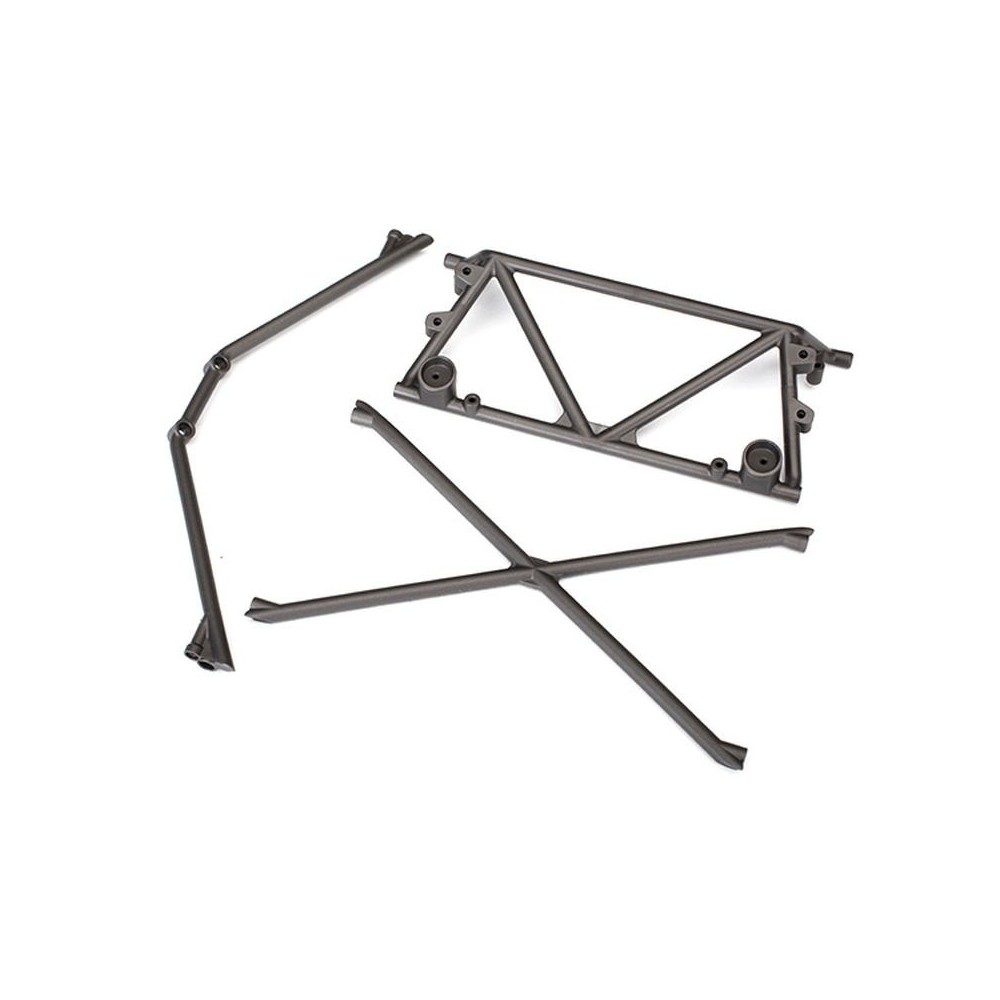 Soporte de tubo de chasis jaula central soporte jaula trasero superior Traxxas TRX8433