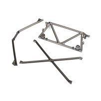 Soporte trasero de la jaula central del chasis tubular en negro satinado Traxxas TRX8433X