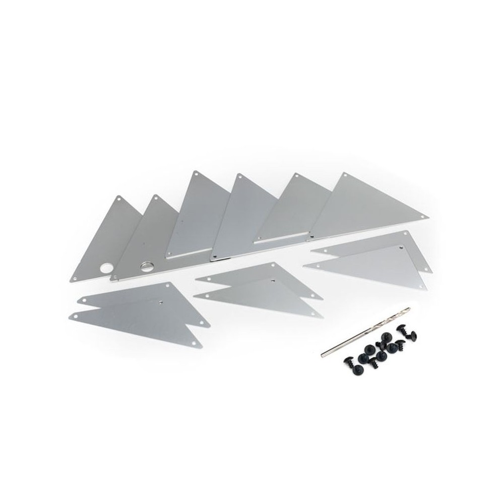 Traxxas Tube chassis inner panels (silver aluminum) front (2) TRX8434A Traxxas Tube chassis inner panels (silver aluminum) front (2) TRX8434A