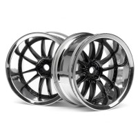 HPI WORK XSA 02C WHEEL 26mm CHROME/BLACK HPI-3288