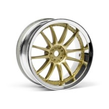 HPI WORK XSA 02C WHEEL 26mm CHROME/GOLD HPI-3297