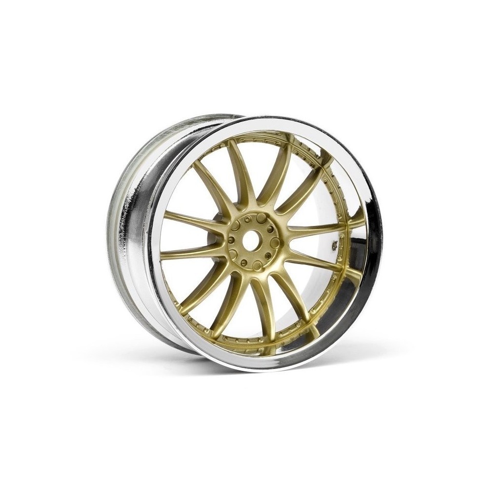 HPI WORK XSA 02C WHEEL 26mm CHROME/GOLD HPI-3297 HPI WORK XSA 02C WHEEL 26mm CHROME/GOLD HPI-3297
