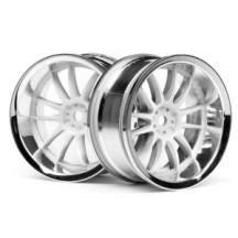 HPI WORK XSA 02C WHEEL 26mm CHROME/WHITE HPI-3284
