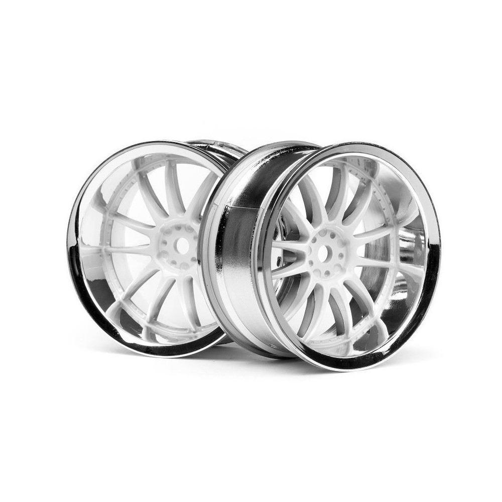 HPI WORK XSA 02C WHEEL 26mm CHROME/WHITE HPI-3284 HPI WORK XSA 02C WHEEL 26mm CHROME/WHITE HPI-3284