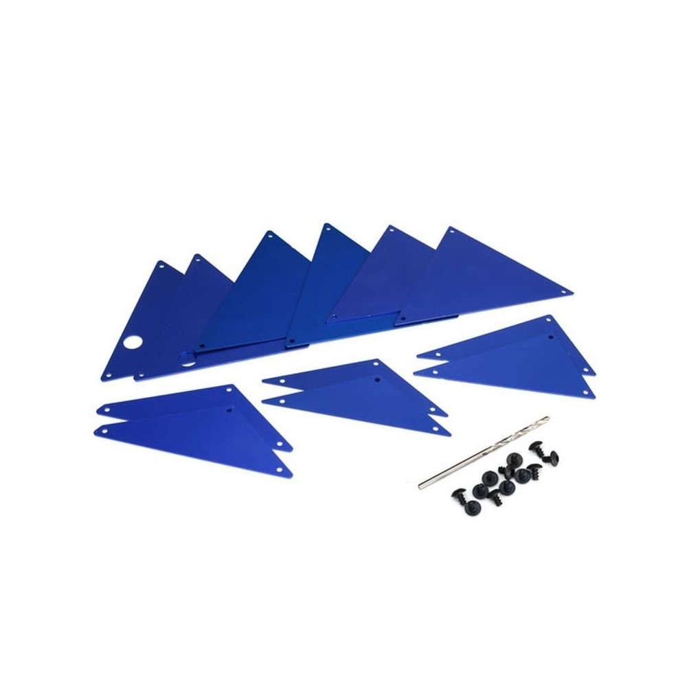 Paneles chasis aluminio anodizado azul TRX8434X Paneles chasis aluminio anodizado azul TRX8434X