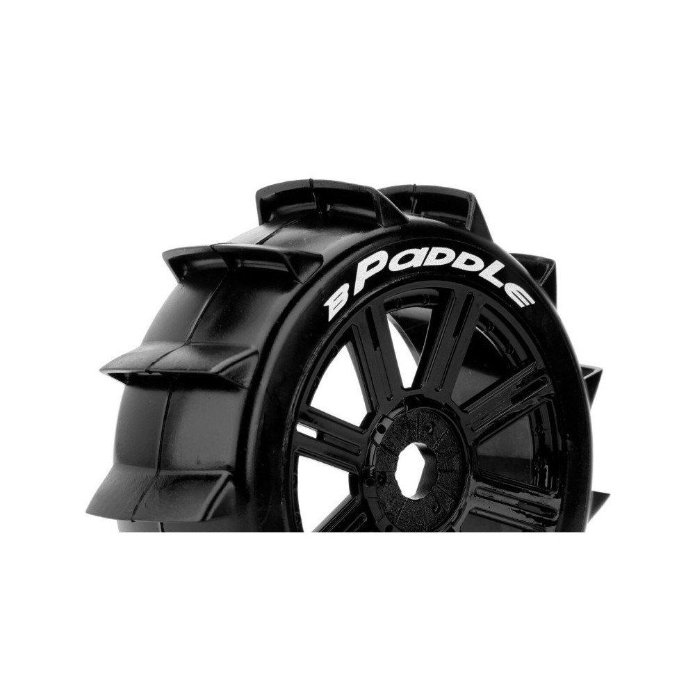 Louise RC B-PADDLE 1-8 Buggy Tire Set Mounted Soft Black Spoke Wheels Hex 17mm LR-T3249SB Louise RC B-PADDLE 1-8 Buggy Tire Set Mounted Soft Black Spoke Wheels Hex 17mm LR-T3249SB