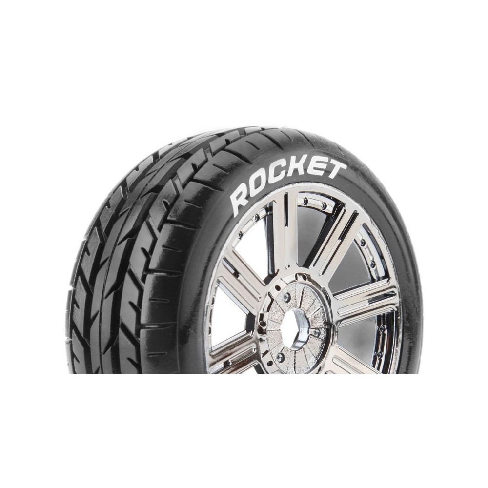 Louise RC B-ROCKET 1-8 Buggy Tire Set Mounted Soft Black-Chrome Spoke Wheels Hex 17mm LR-T3190SBC Louise RC B-ROCKET 1-8 Buggy Tire Set Mounted Soft Black-Chrome Spoke Wheels Hex 17mm LR-T3190SBC