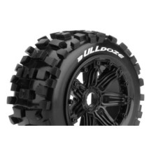 Louise RC B-ULLDOZE 1-5 Buggy Tire Set Mounted Sport Black Bead-Lock Wheels Hex 24mm Rear LR-T3244B