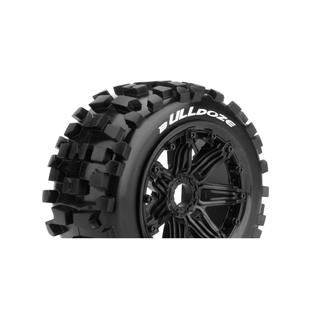 Louise RC B-ULLDOZE 1-5 Buggy Tire Set Mounted Sport Black Bead-Lock Wheels Hex 24mm Rear LR-T3244B Louise RC B-ULLDOZE 1-5 Buggy Tire Set Mounted Sport Black Bead-Lock Wheels Hex 24mm Rear LR-T3244B