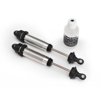Traxxas Shocks gtr 134mm silver aluminum (fully assembled w o springs) (front) TRX8450