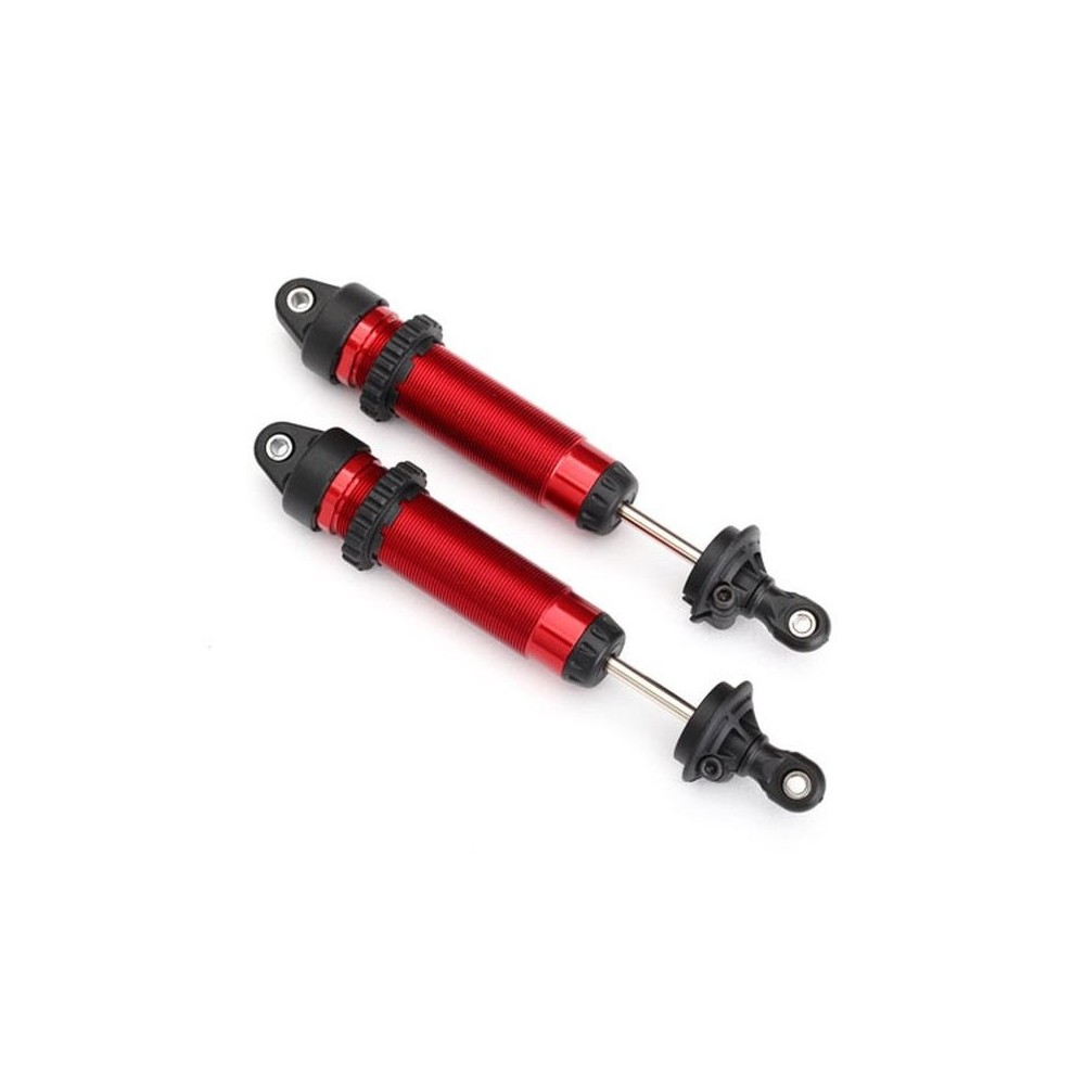 Amortiguadores GTR 134mm aluminio rojo anodizado completamente ensamblados sin muelles Traxxas TRX8450R Amortiguadores GTR 134mm aluminio rojo anodizado completamente ensamblados sin muelles Traxxas TRX8450R