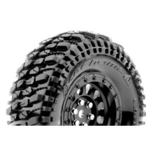 Louise RC CR-CHAMP Class 1 1-10 Crawler Tire Set Mounted Super Soft Black 1.9 Wheels Hex 12mm LR-T3345VB