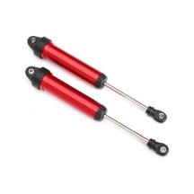 Amortiguadores GTR 134mm aluminio rojo anodizado completamente ensamblados sin muelles Traxxas TRX8451R