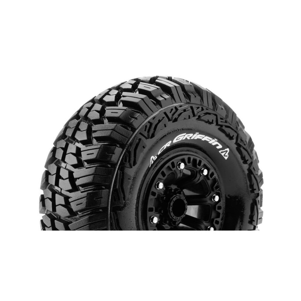 Louise RC CR-GRIFFIN 1-10 Crawler Tire Set Mounted Super Soft Black 2.2 Wheels Hex 12mm LR-T3235VB Louise RC CR-GRIFFIN 1-10 Crawler Tire Set Mounted Super Soft Black 2.2 Wheels Hex 12mm LR-T3235VB