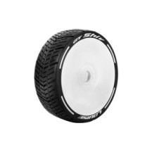 Louise RC MFT GT-SHIV 1-8 Buggy Tire Set Mounted Super Soft White Wheels Hex 17mm LR-T3284VW