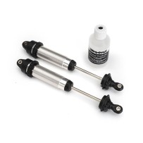 Traxxas Shocks gtr 139mm silver aluminum (fully assembled w o springs) (rear) TRX8460