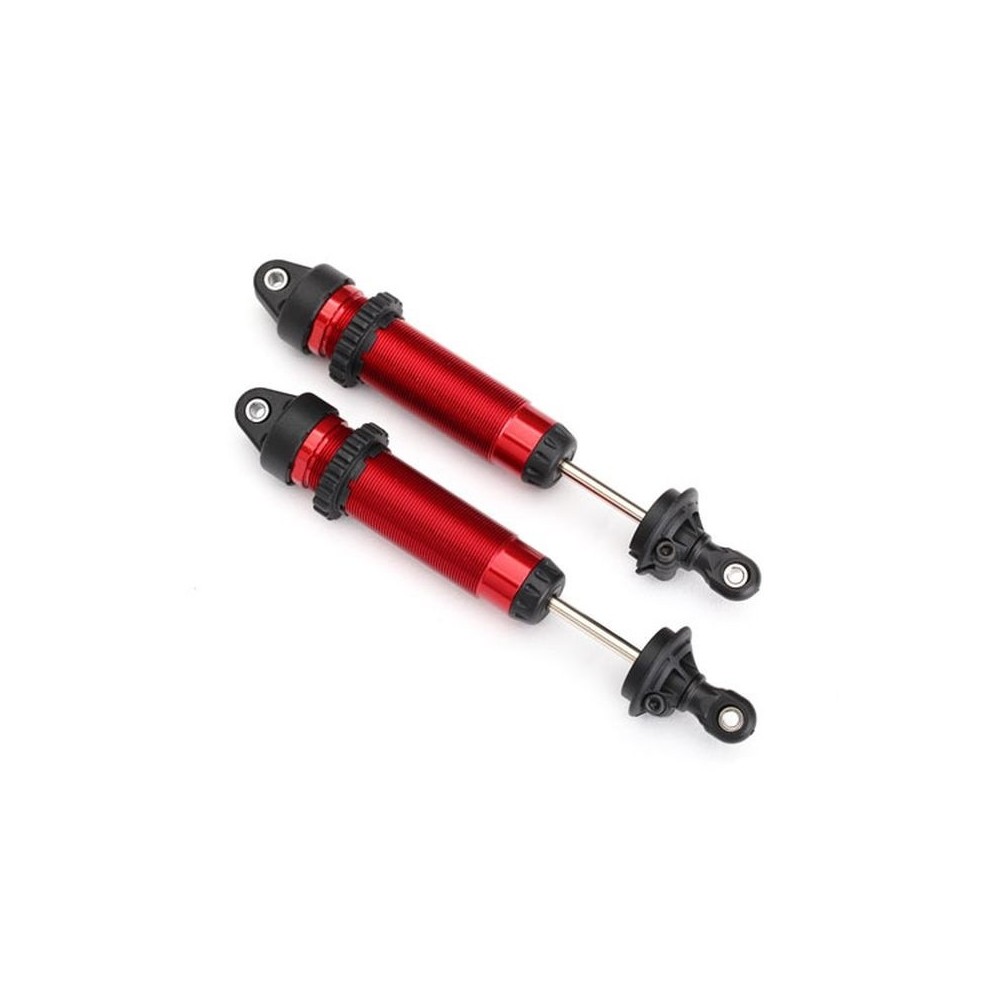 Amortiguadores GTR 139mm aluminio anodizado rojo traseros completamente ensamblados Traxxas TRX8460R Amortiguadores GTR 139mm aluminio anodizado rojo traseros completamente ensamblados Traxxas TRX8460R
