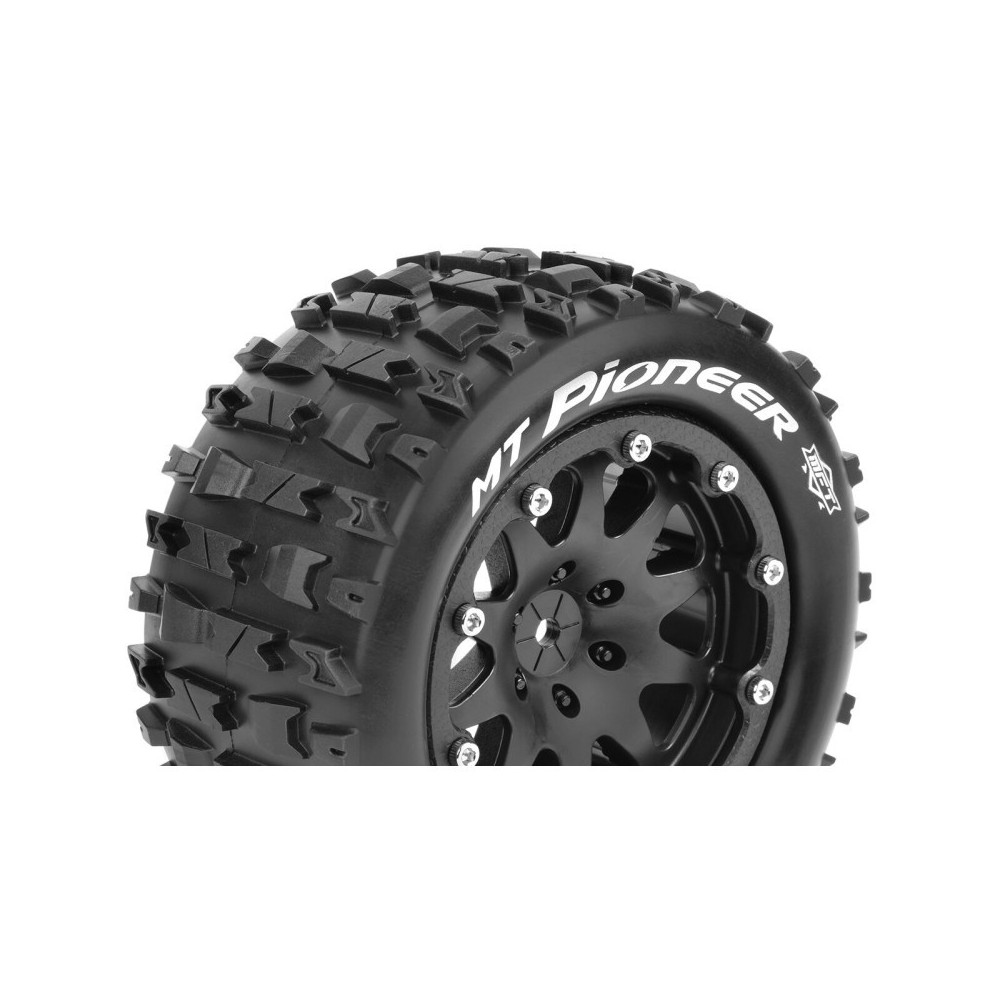 Louise RC MFT MT-PIONEER 1-10 Monster Truck Tire Set Mounted Sport Black 2.8 Bead-Lock Wheels 0 LR-T3308SB Louise RC MFT MT-PIONEER 1-10 Monster Truck Tire Set Mounted Sport Black 2.8 Bead-Lock Wheels 0 LR-T3308SB
