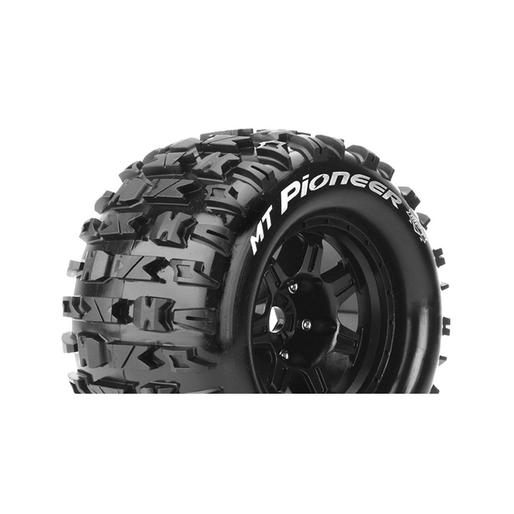 Louise RC MFT MT-PIONEER 1-8 Monster Truck Tire Set Mounted Sport Black 3.8 Bead Style Wheels 0 LR-T3321B Louise RC MFT MT-PIONEER 1-8 Monster Truck Tire Set Mounted Sport Black 3.8 Bead Style Wheels 0 LR-T3321B