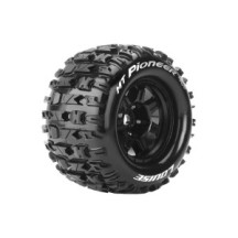 Louise RC MFT MT-PIONEER 1-8 Monster Truck Tire Set Mounted Sport Black 3.8 Bead Style Wheels 0 LR-T3321B
