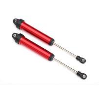 Traxxas Shocks gtr 160mm aluminum (red-anodized) (fully assembled w o springs) TRX8461R