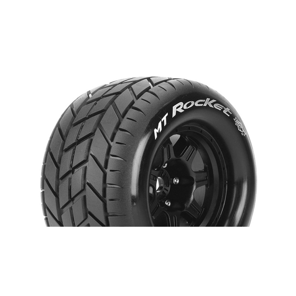 Louise RC MFT MT-ROCKET 1-8 Monster Truck Tire Set Mounted Sport Black 3.8 Bead Style Wheels 0 LR-T3320B Louise RC MFT MT-ROCKET 1-8 Monster Truck Tire Set Mounted Sport Black 3.8 Bead Style Wheels 0 LR-T3320B