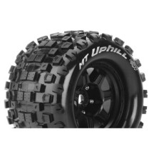 Louise RC MFT MT-UPHILL 1-8 Monster Truck Tire Set Mounted Sport Black 3.8 Bead Style Wheels 0 LR-T3322B