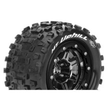 Louise RC MFT MT-UPHILL Tire Set for Maxx Mounted Sport Black Chrome 3.8 Bead-Lock Wheels 1/2 LR-T3330SBC