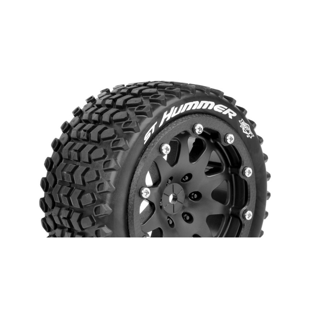 Louise RC MFT ST-HUMMER 1-10 Monster Truck Tire Set Mounted Sport Black 2.8 Bead-Lock Wheels 1/2 LR-T3314SBM Louise RC MFT ST-HUMMER 1-10 Monster Truck Tire Set Mounted Sport Black 2.8 Bead-Lock Wheels 1/2 LR-T3314SBM
