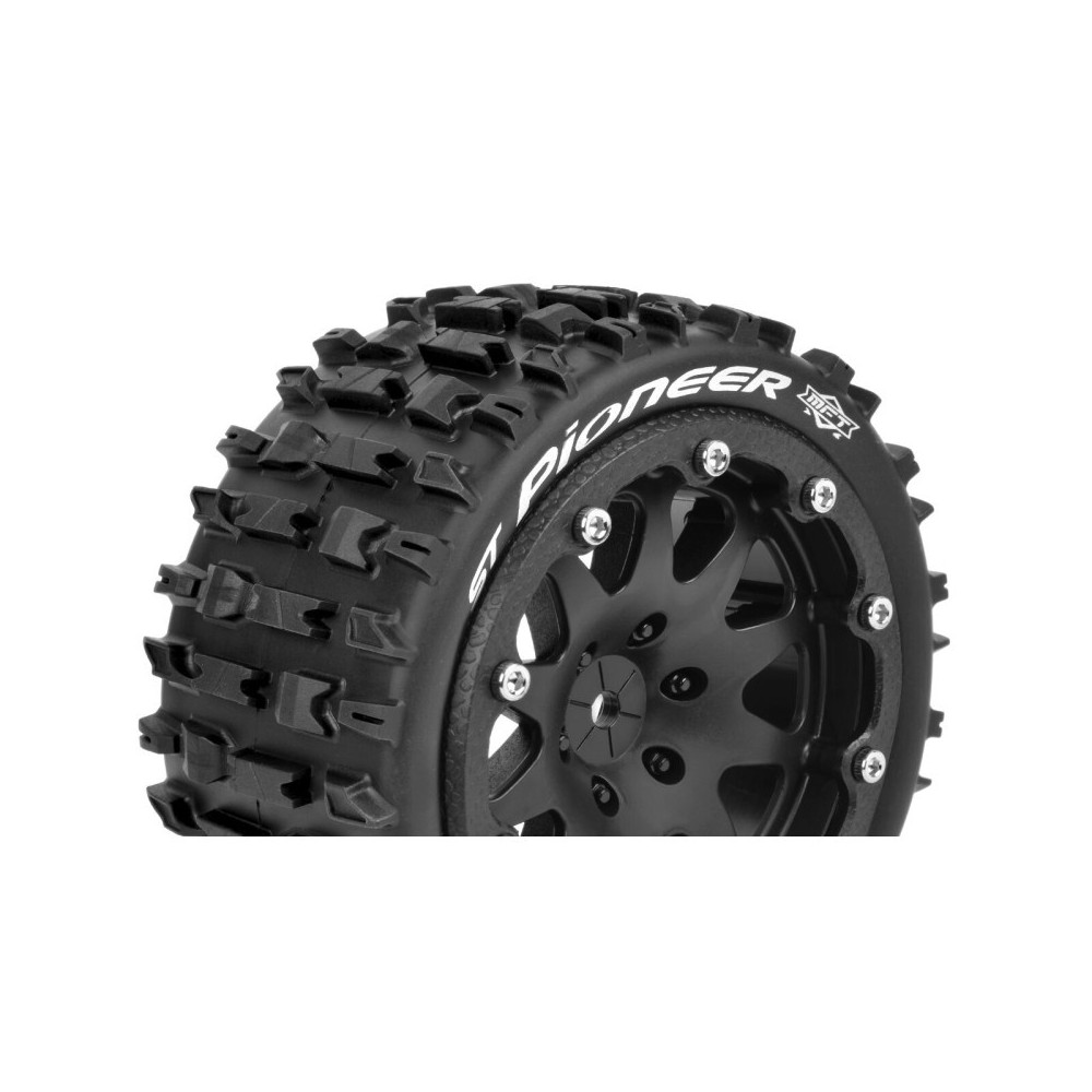 Louise RC MFT ST-PIONEER 1-10 Monster Truck Tire Set Mounted Sport Black 2.8 Bead-Lock Wheels 0 LR-T3312SB Louise RC MFT ST-PIONEER 1-10 Monster Truck Tire Set Mounted Sport Black 2.8 Bead-Lock Wheels 0 LR-T3312SB