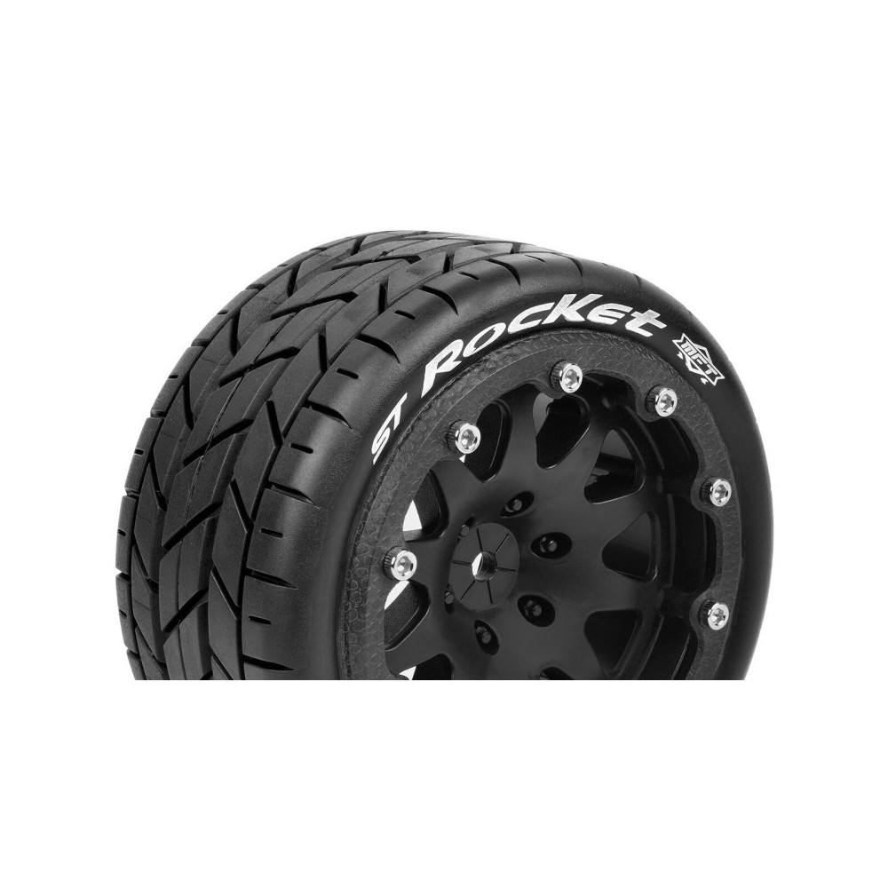 Louise RC MFT ST-ROCKET 1-10 Monster Truck Tire Set Mounted Sport Black 2.8 Bead-Lock Wheels 0 LR-T3311SB Louise RC MFT ST-ROCKET 1-10 Monster Truck Tire Set Mounted Sport Black 2.8 Bead-Lock Wheels 0 LR-T3311SB