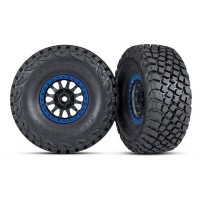 Ruedas completas Traxxas Method pegadas con llanta negra-azul TRX8474X